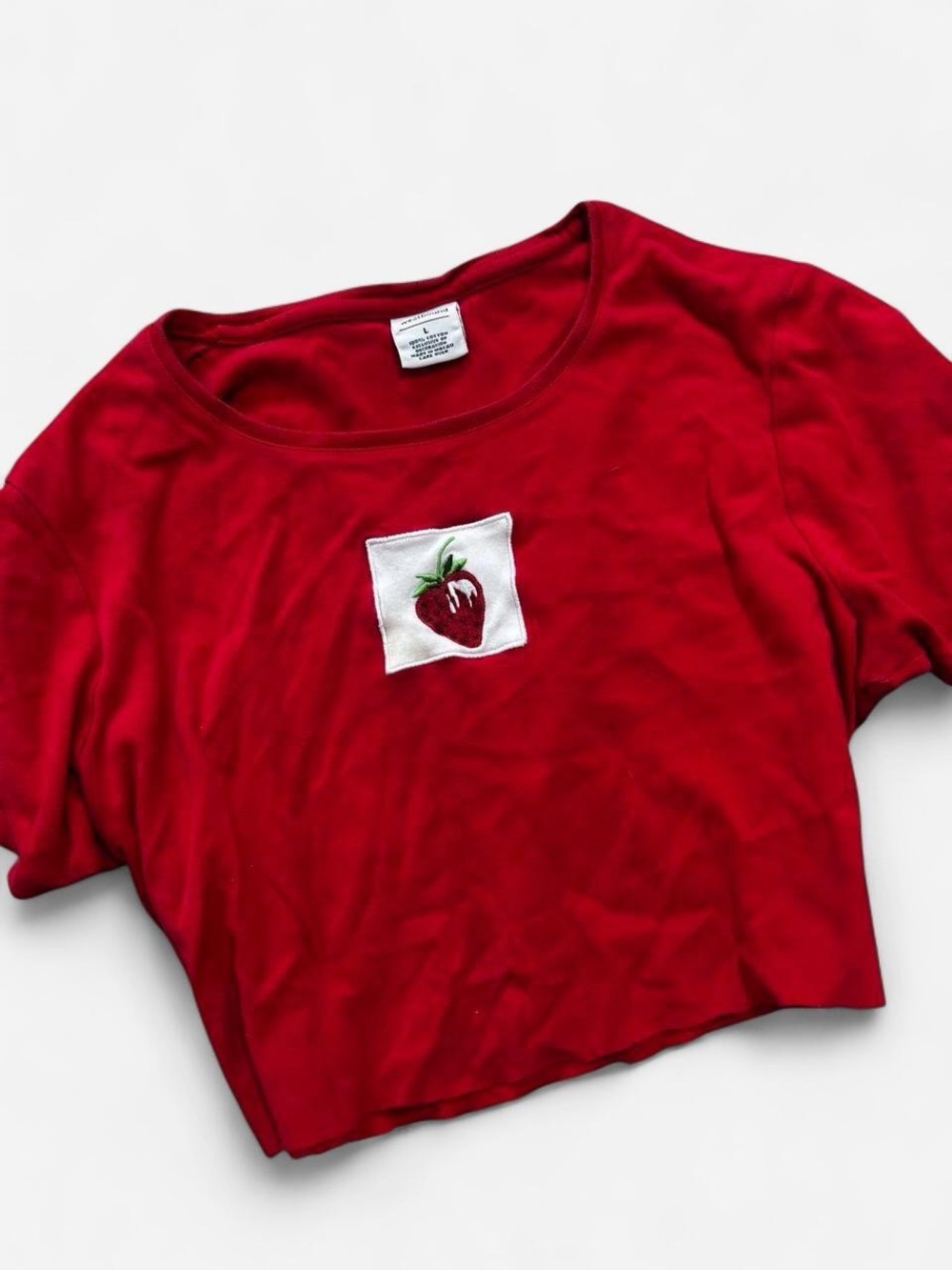 strawberry crop top